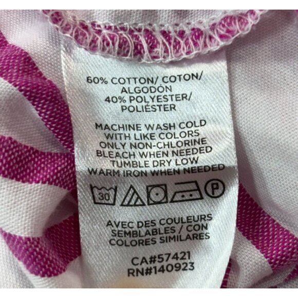 Loft Petite MP Womens Striped Top Cotton/Polyester Blend - Picture 5 of 9